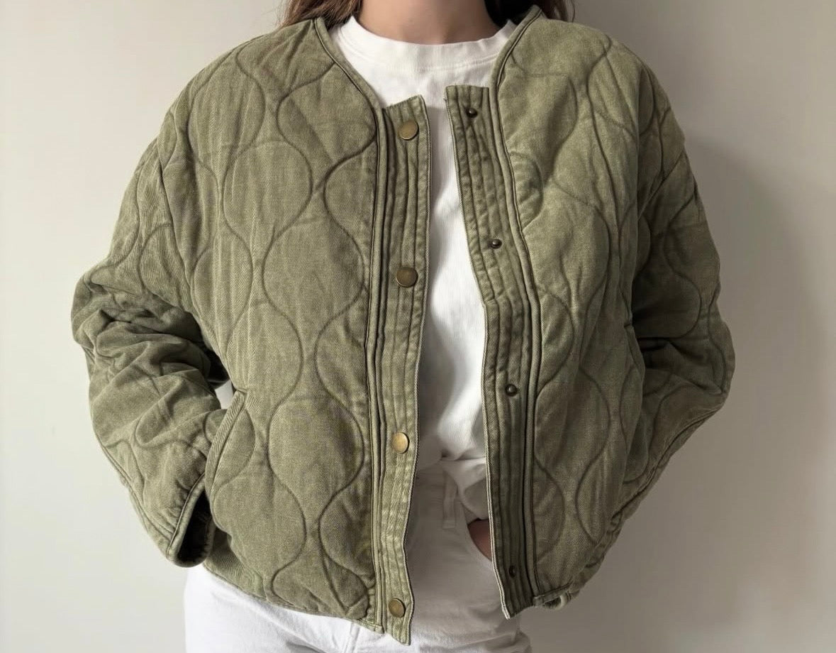 Veste matelassée Kaki